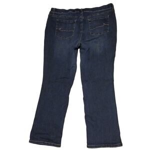 Maurices Mid Rise Straight Stretch Jeans Womens Size 22L Short Blue Meas. 43x32